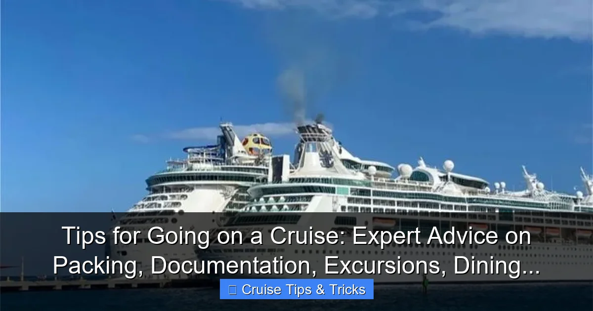 Tips for Going on a Cruise: Expert Advice on Packing, Documentation, Excursions, Dining... - content2 visual guide