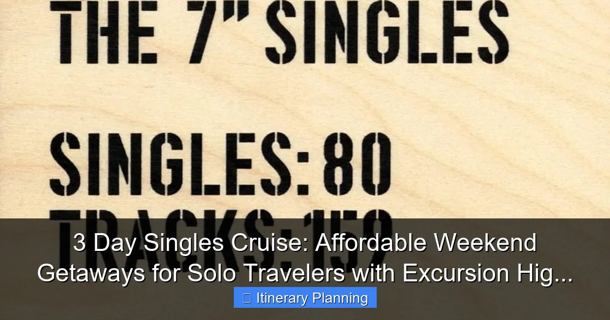 3 Day Singles Cruise: Affordable Weekend Getaways for Solo Travelers with Excursion Hig... - content1 visual guide