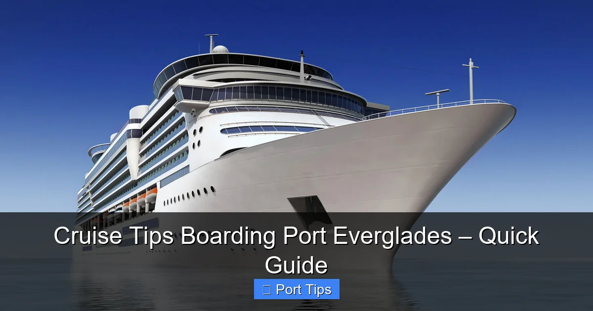 Cruise Tips Boarding Port Everglades – Quick Guide - content1 visual guide