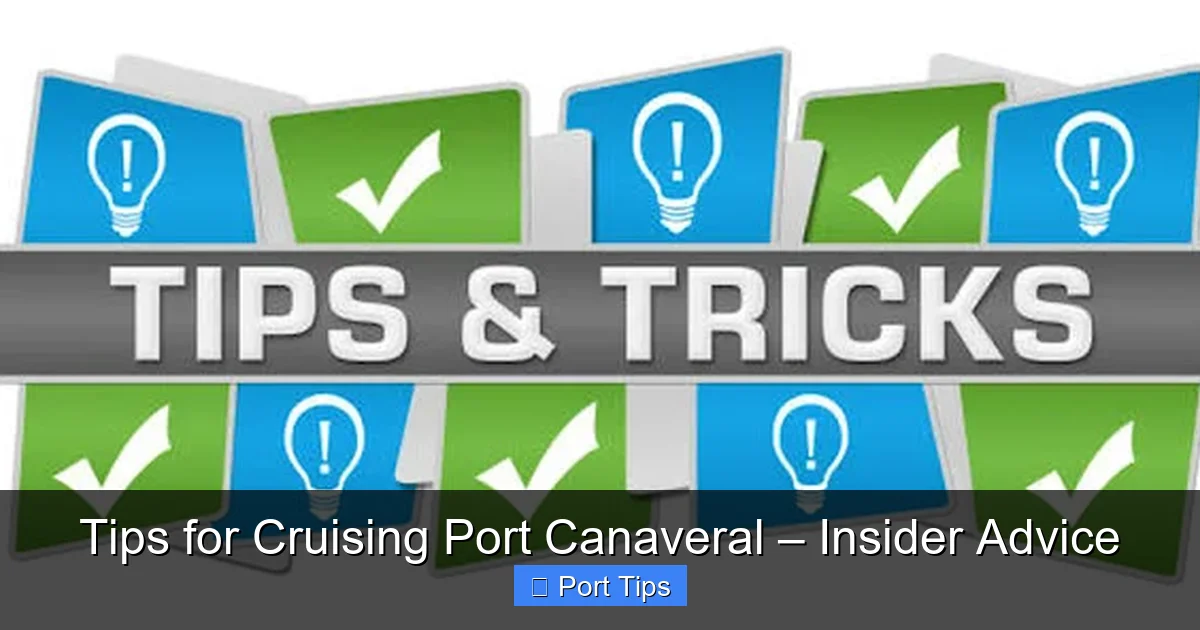 Tips for Cruising Port Canaveral – Insider Advice - content1 visual guide