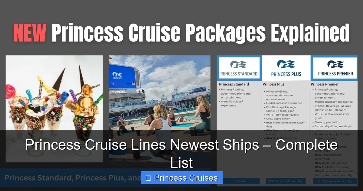 Princess Cruise Lines Newest Ships – Complete List - content2 visual guide