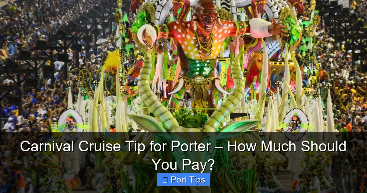 Carnival Cruise Tip for Porter – How Much Should You Pay? - content1 visual guide