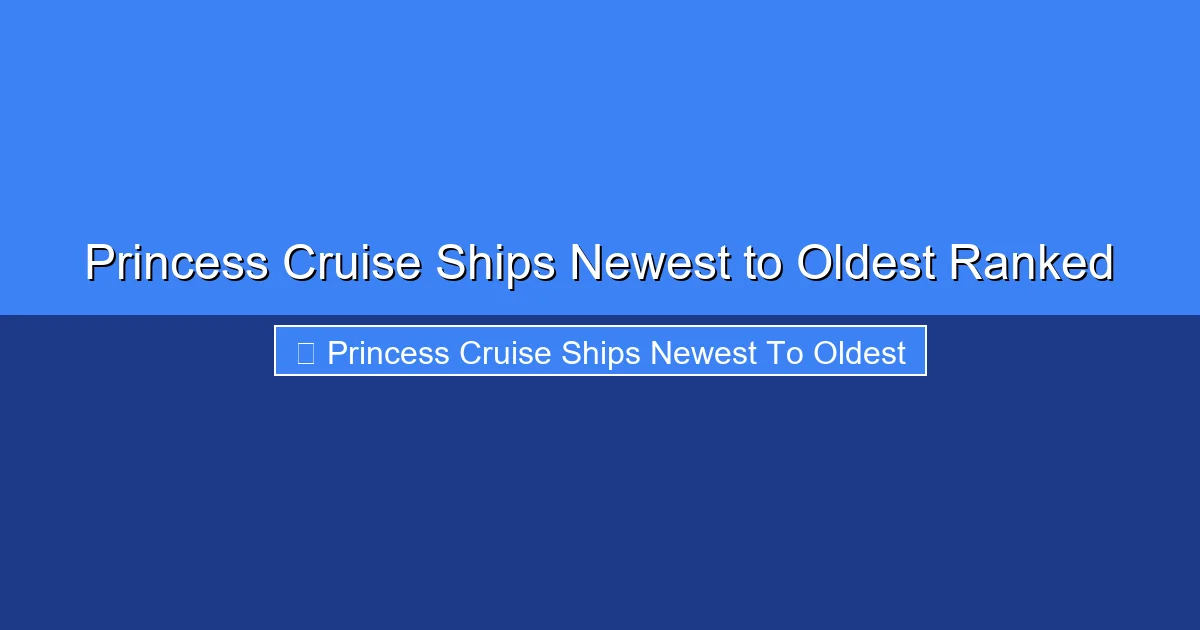 Featured image for Princess Cruise Ships Newest to Oldest Ranked