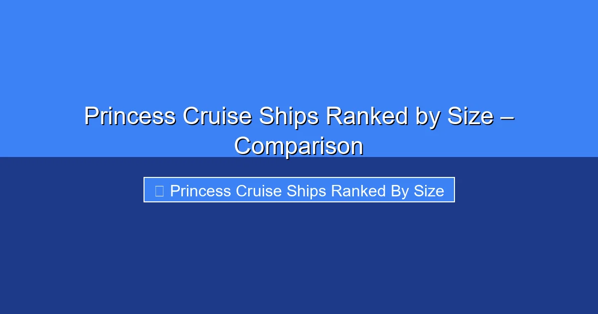 Featured image for Princess Cruise Ships Ranked by Size – Comparison