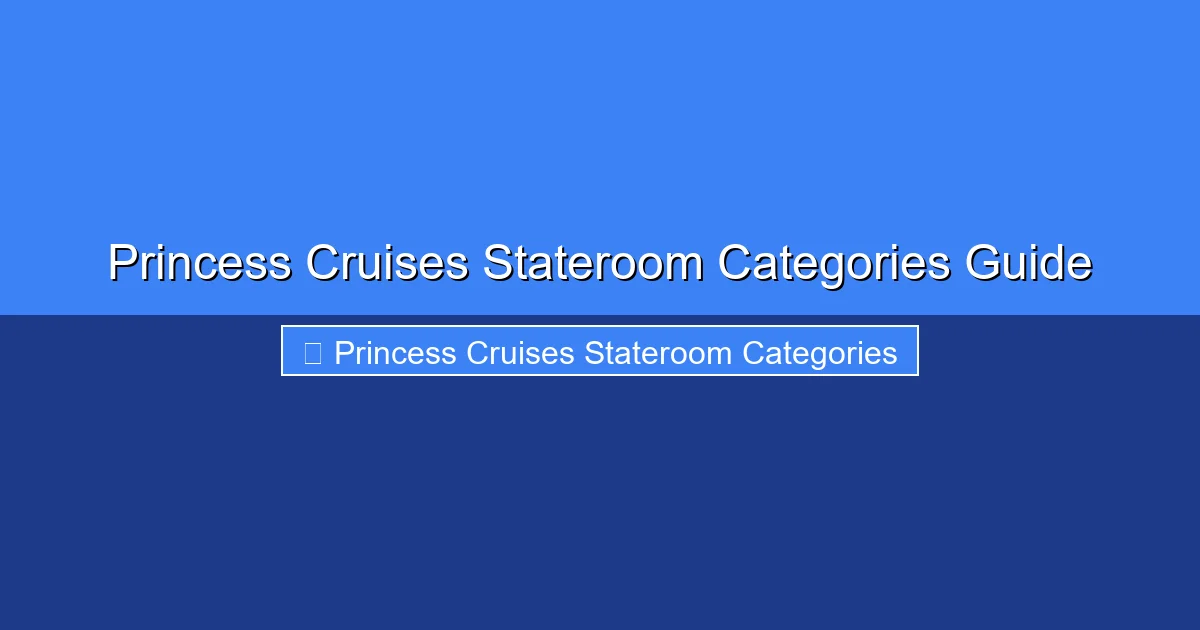 Featured image for Princess Cruises Stateroom Categories Guide