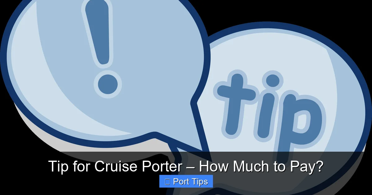 Featured image for Tip for Cruise Porter – How Much to Pay?