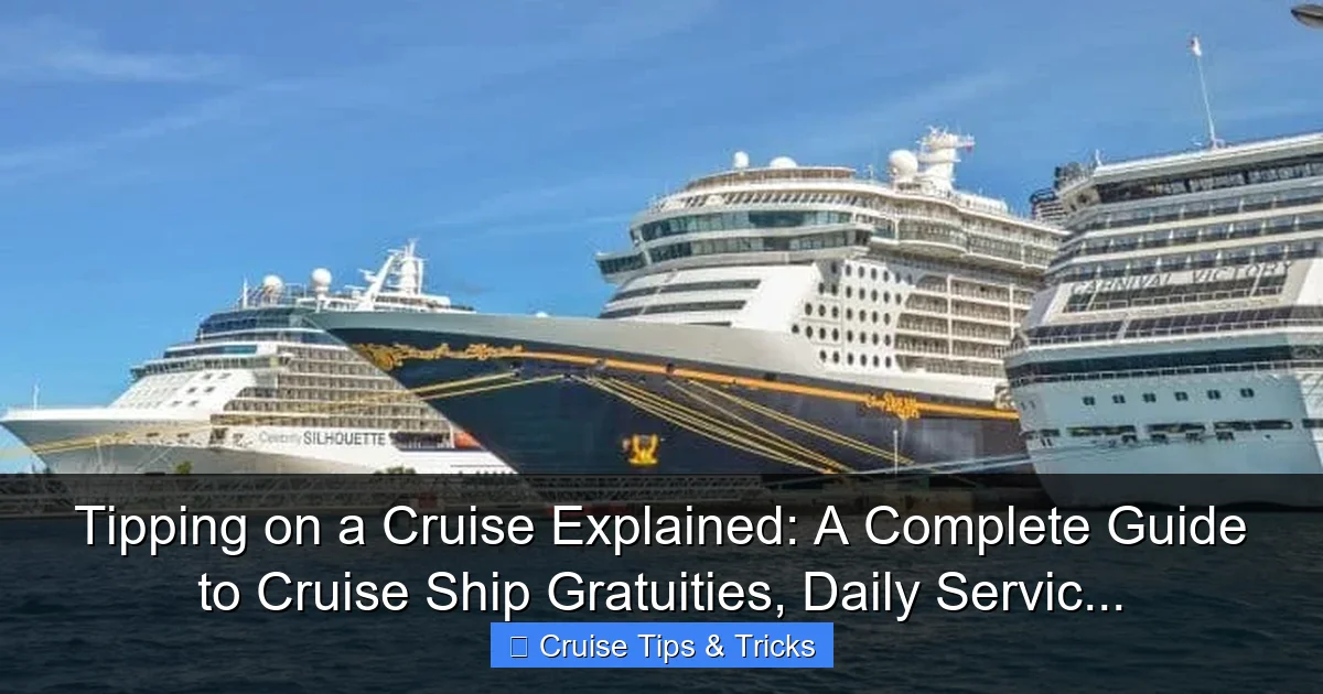 Featured image for Tipping on a Cruise Explained: A Complete Guide to Cruise Ship Gratuities, Daily Servic...