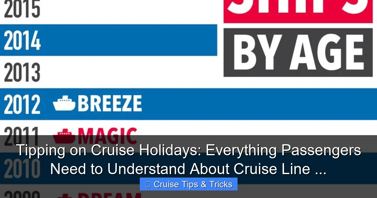 Featured image for Tipping on Cruise Holidays: Everything Passengers Need to Understand About Cruise Line ...