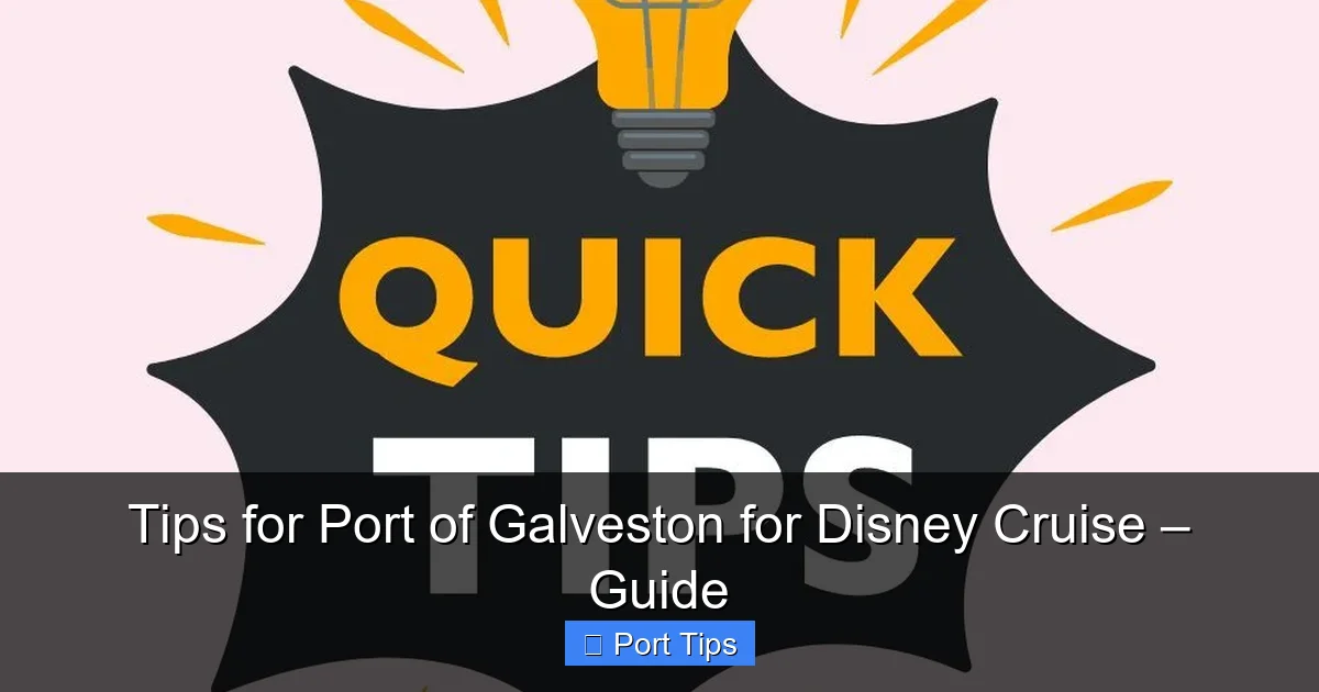 Featured image for Tips for Port of Galveston for Disney Cruise – Guide