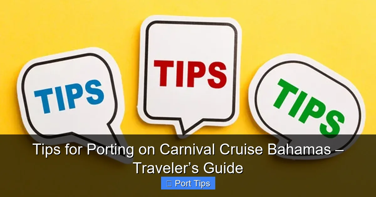 Featured image for Tips for Porting on Carnival Cruise Bahamas – Traveler’s Guide