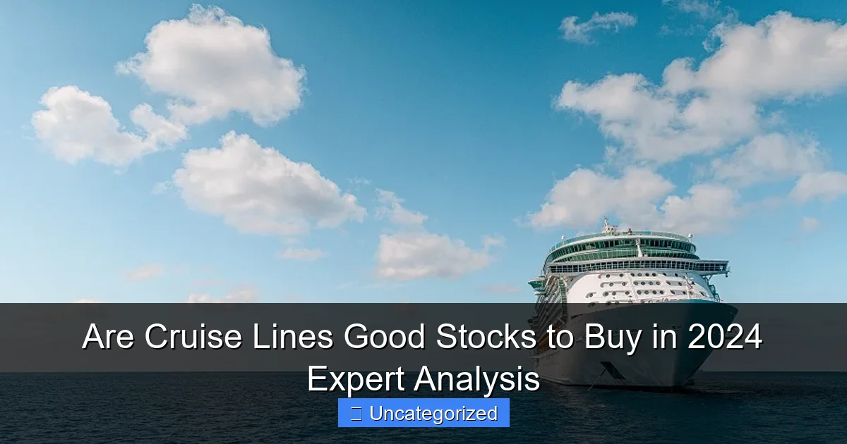 Are Cruise Lines Good Stocks to Buy in 2024 Expert Analysis