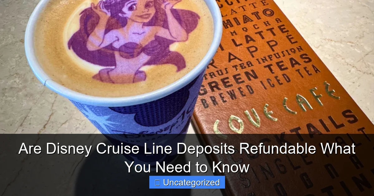 Are Disney Cruise Line Deposits Refundable What You Need to Know