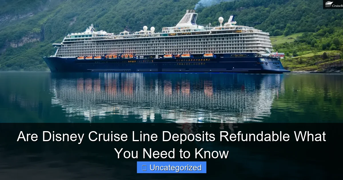 Are Disney Cruise Line Deposits Refundable What You Need to Know