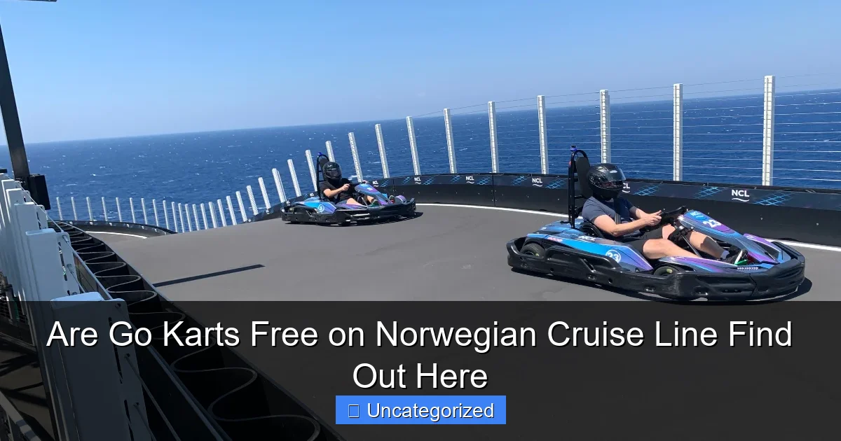 Are Go Karts Free on Norwegian Cruise Line Find Out Here