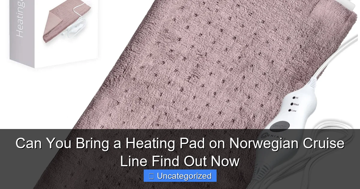 Can You Bring a Heating Pad on Norwegian Cruise Line Find Out Now