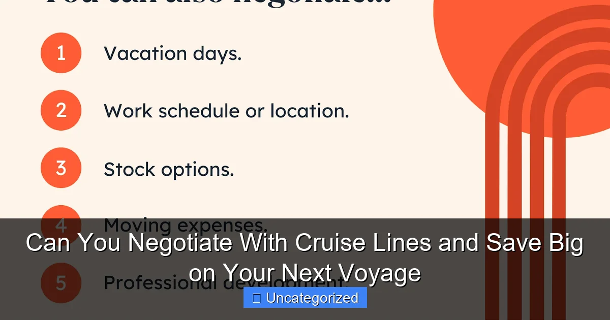 Can You Negotiate With Cruise Lines and Save Big on Your Next Voyage