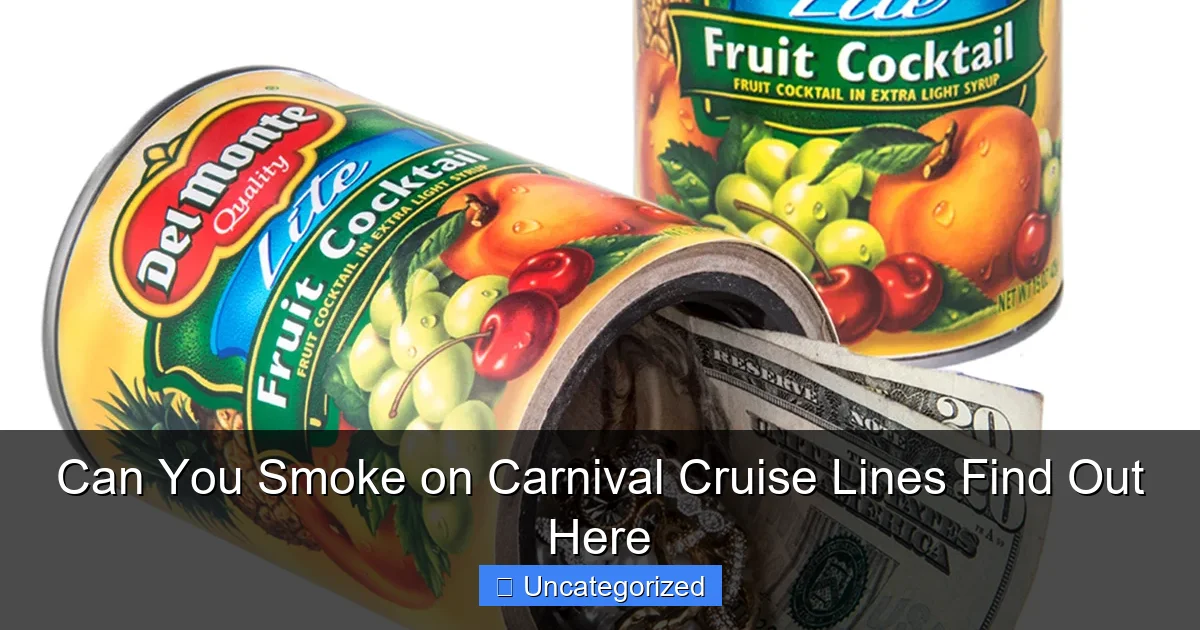 Can You Smoke on Carnival Cruise Lines Find Out Here