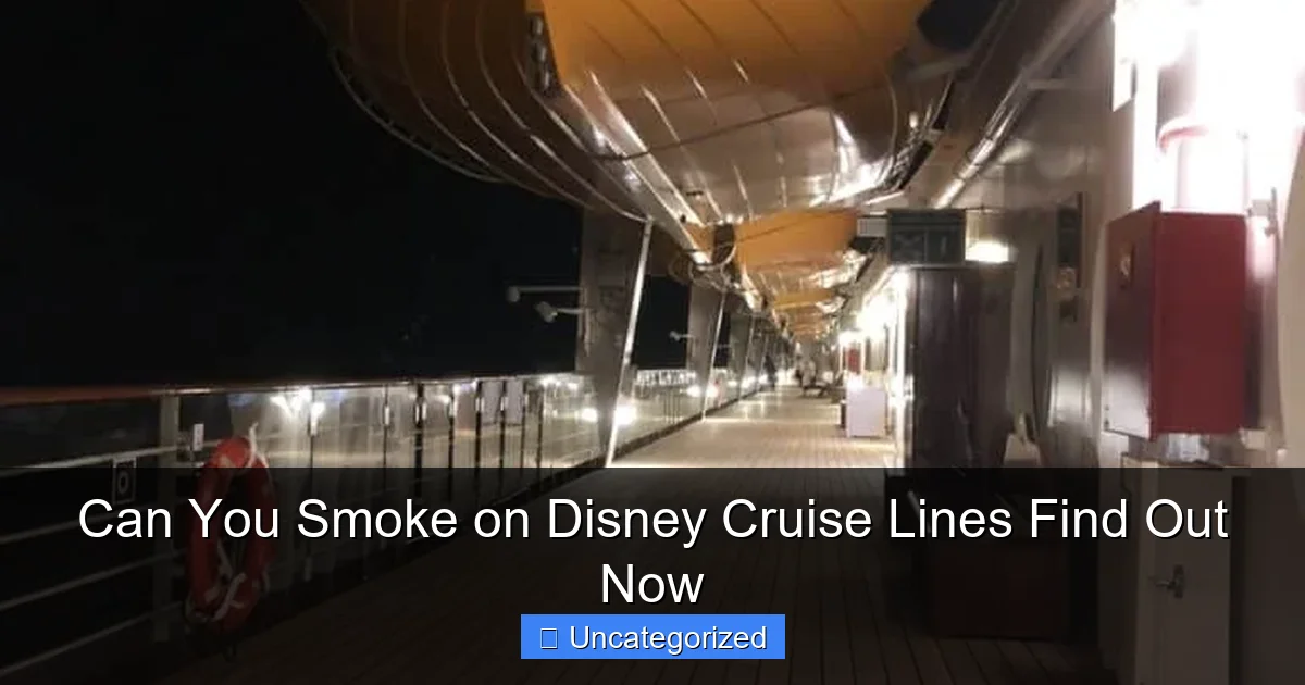 Can You Smoke on Disney Cruise Lines Find Out Now