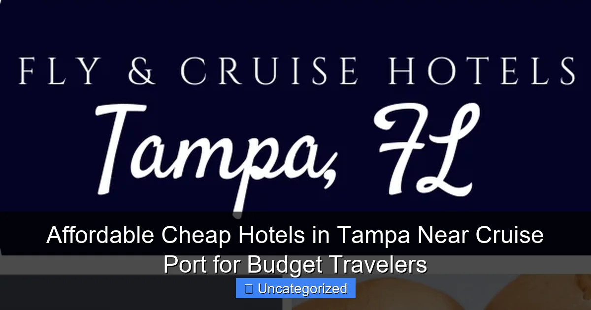 Affordable Cheap Hotels in Tampa Near Cruise Port for Budget Travelers