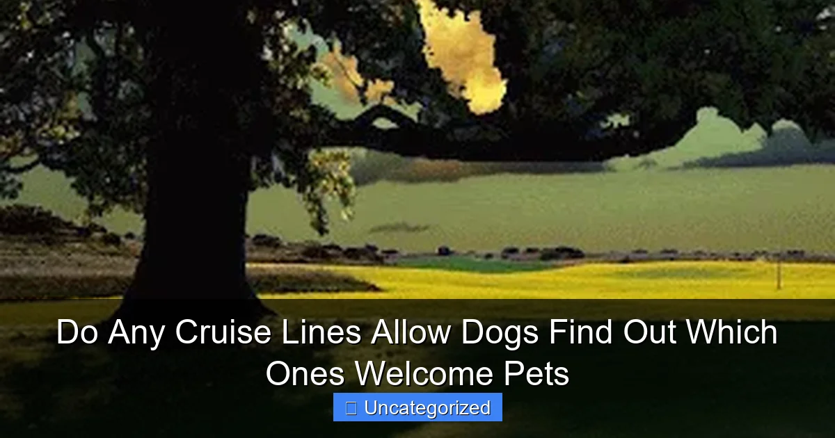 Do Any Cruise Lines Allow Dogs Find Out Which Ones Welcome Pets