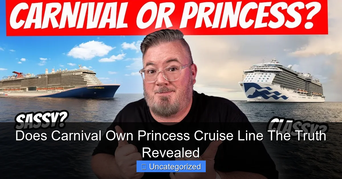 Does Carnival Own Princess Cruise Line The Truth Revealed