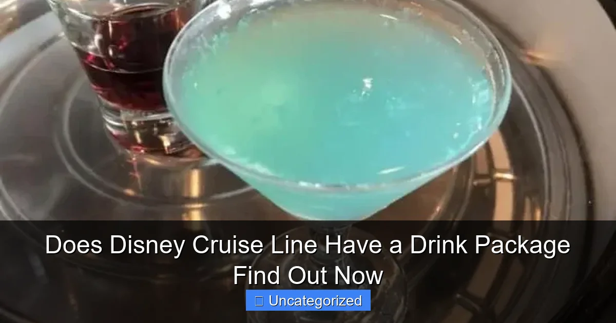Does Disney Cruise Line Have a Drink Package Find Out Now