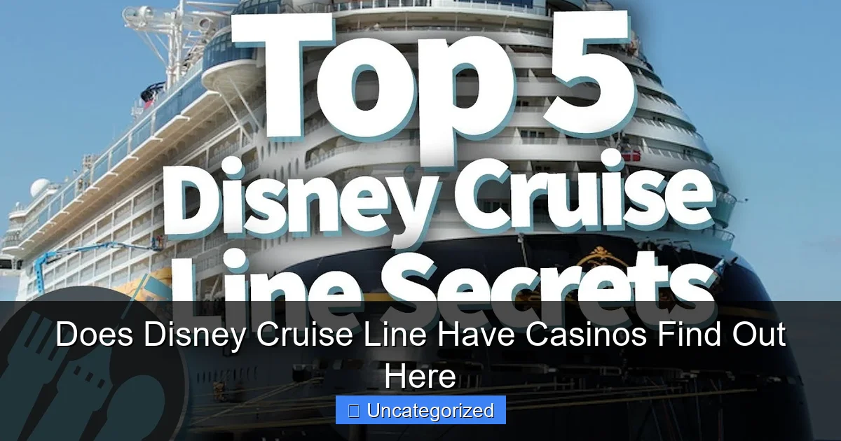 Does Disney Cruise Line Have Casinos Find Out Here