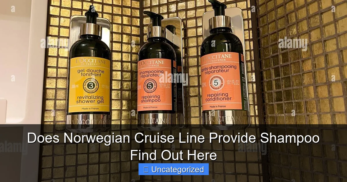 Does Norwegian Cruise Line Provide Shampoo Find Out Here