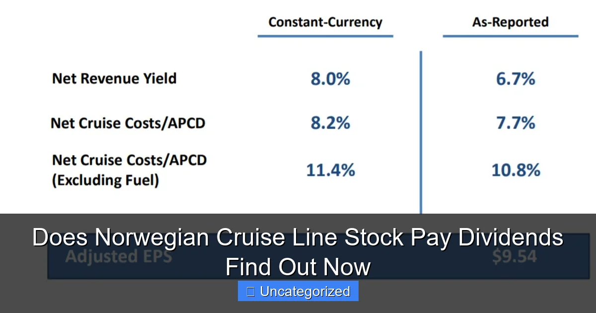 Does Norwegian Cruise Line Stock Pay Dividends Find Out Now