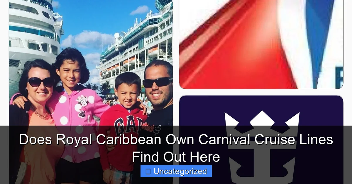Does Royal Caribbean Own Carnival Cruise Lines Find Out Here
