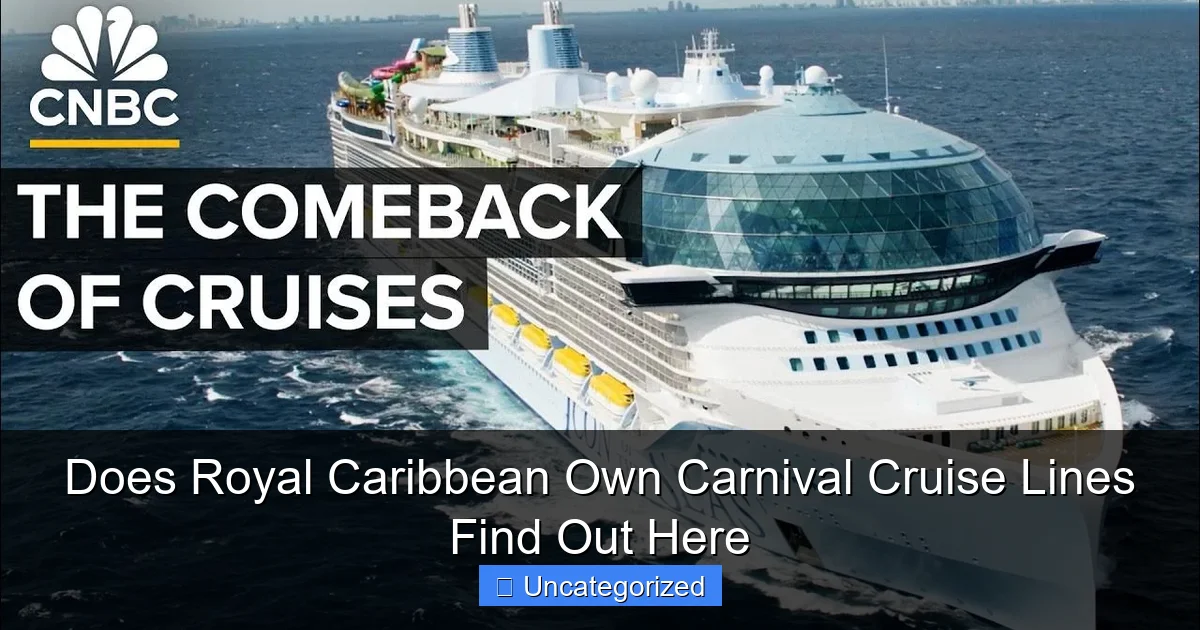 Does Royal Caribbean Own Carnival Cruise Lines Find Out Here