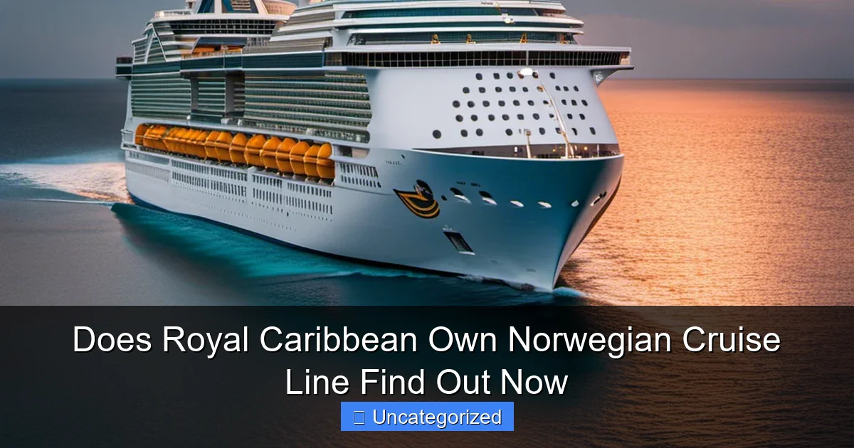 Does Royal Caribbean Own Norwegian Cruise Line Find Out Now