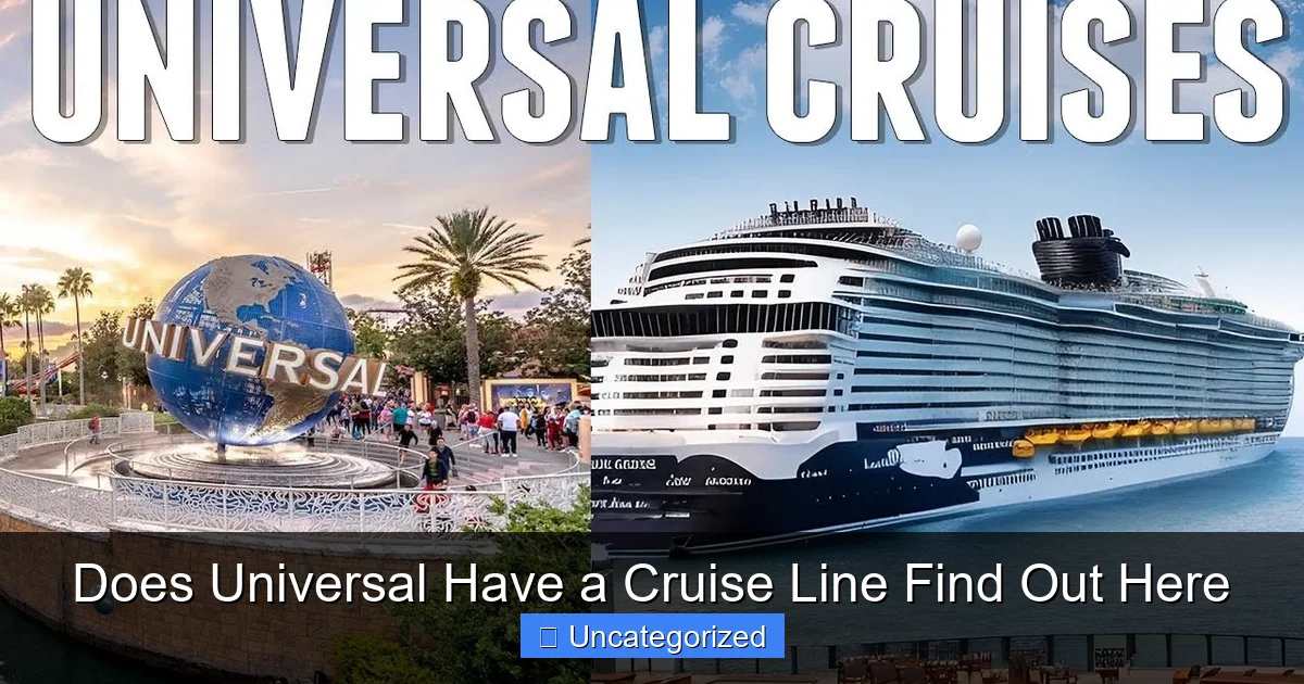 Does Universal Have a Cruise Line Find Out Here