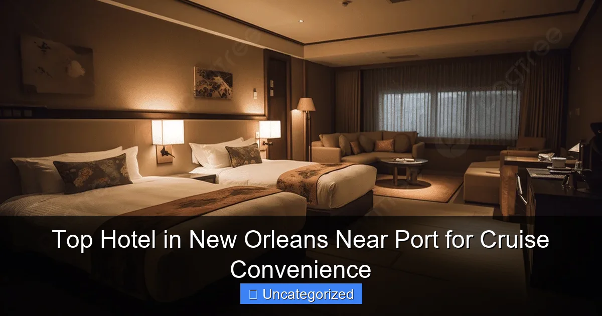 Top Hotel in New Orleans Near Port for Cruise Convenience