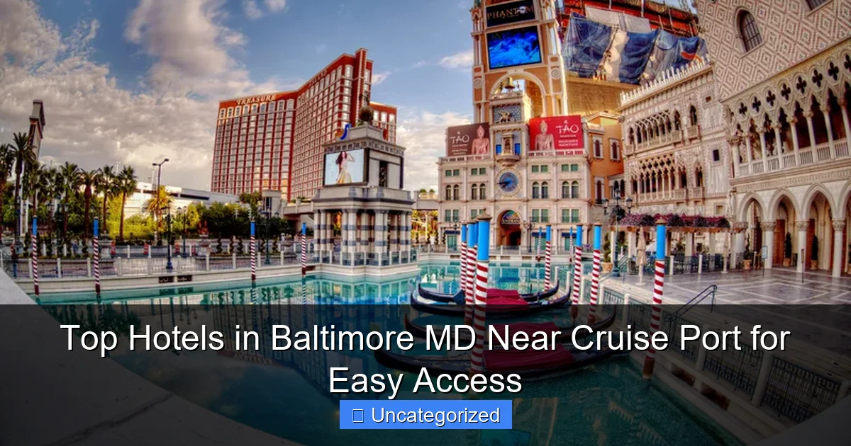 Top Hotels in Baltimore MD Near Cruise Port for Easy Access