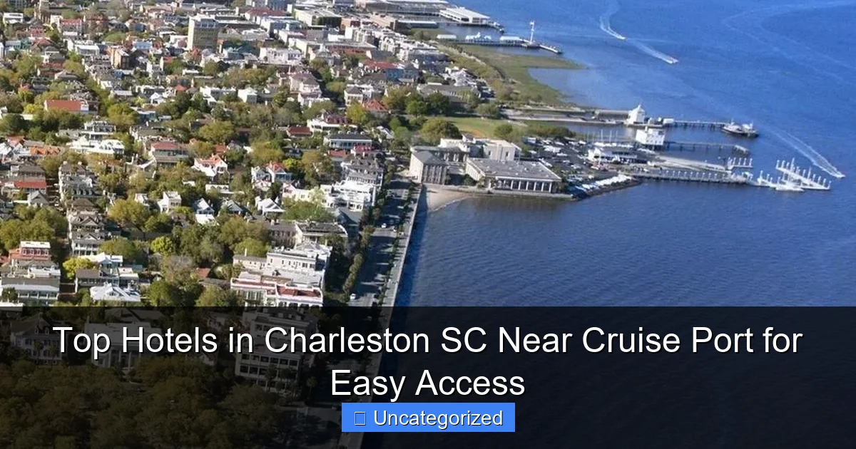 Top Hotels in Charleston SC Near Cruise Port for Easy Access