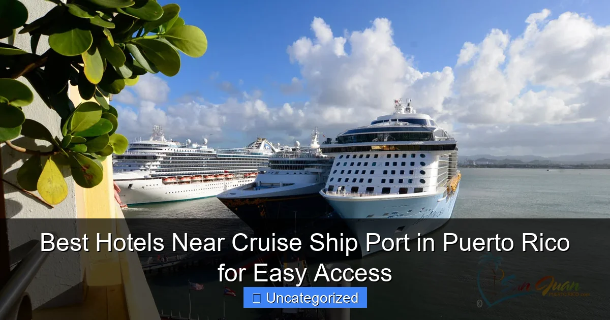 Best Hotels Near Cruise Ship Port in Puerto Rico for Easy Access