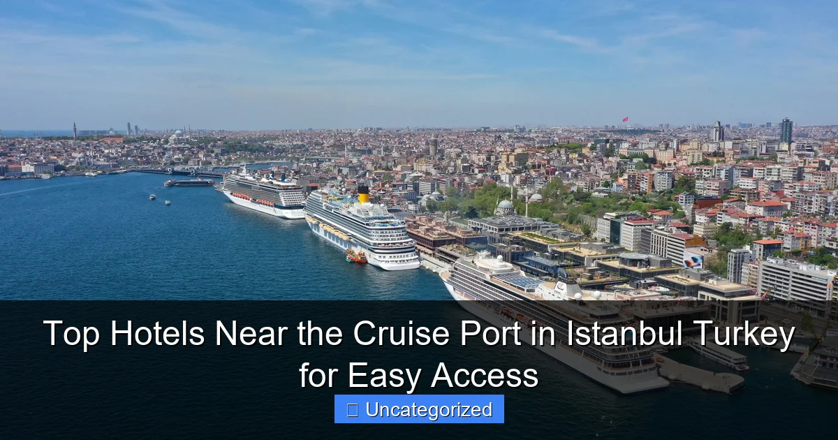 Top Hotels Near the Cruise Port in Istanbul Turkey for Easy Access