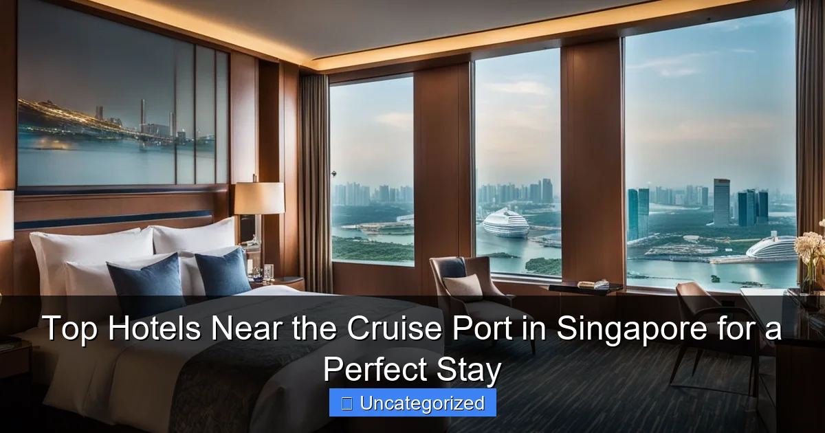 Top Hotels Near the Cruise Port in Singapore for a Perfect Stay