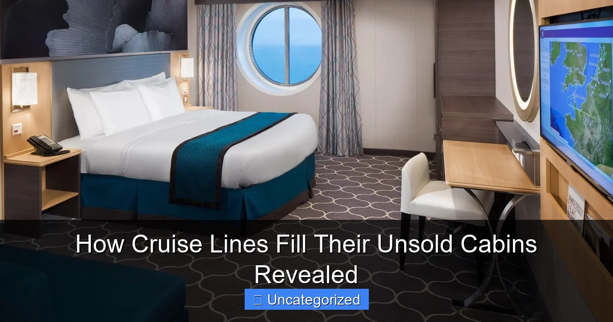 How Cruise Lines Fill Their Unsold Cabins Revealed