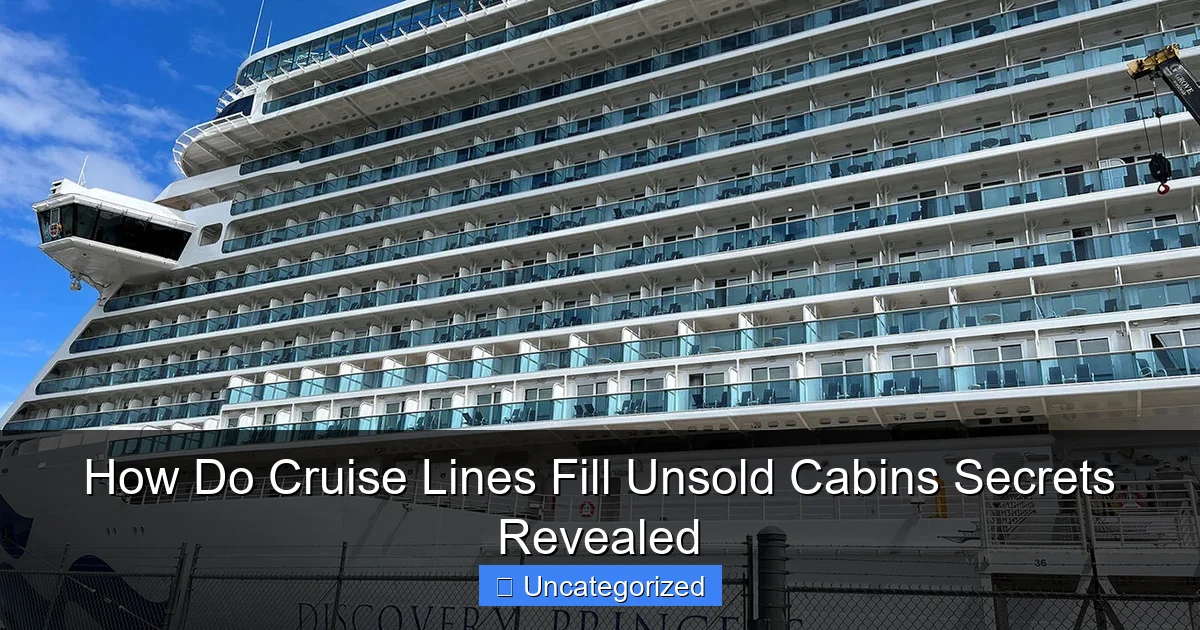 How Do Cruise Lines Fill Unsold Cabins Secrets Revealed