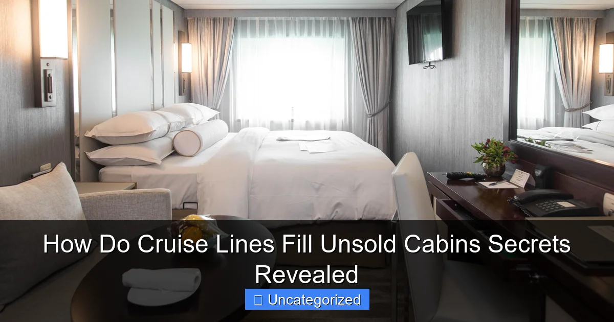 How Do Cruise Lines Fill Unsold Cabins Secrets Revealed