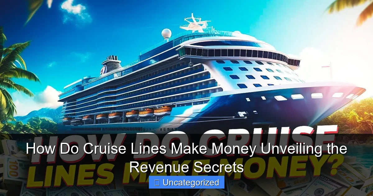How Do Cruise Lines Make Money Unveiling the Revenue Secrets