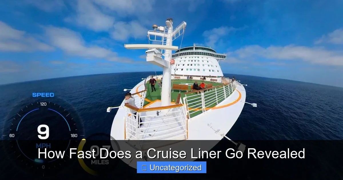 How Fast Does a Cruise Liner Go Revealed