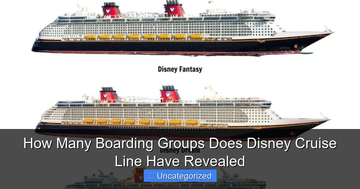 How Many Boarding Groups Does Disney Cruise Line Have Revealed