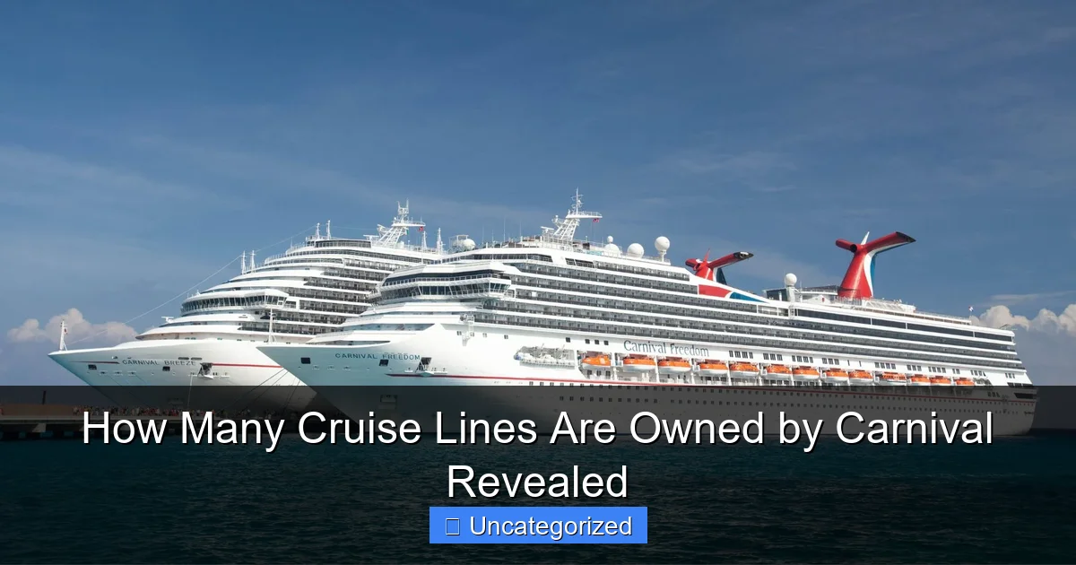 How Many Cruise Lines Are Owned by Carnival Revealed