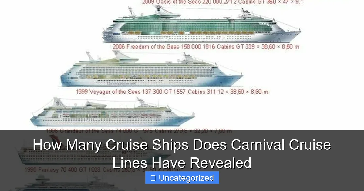 How Many Cruise Ships Does Carnival Cruise Lines Have Revealed
