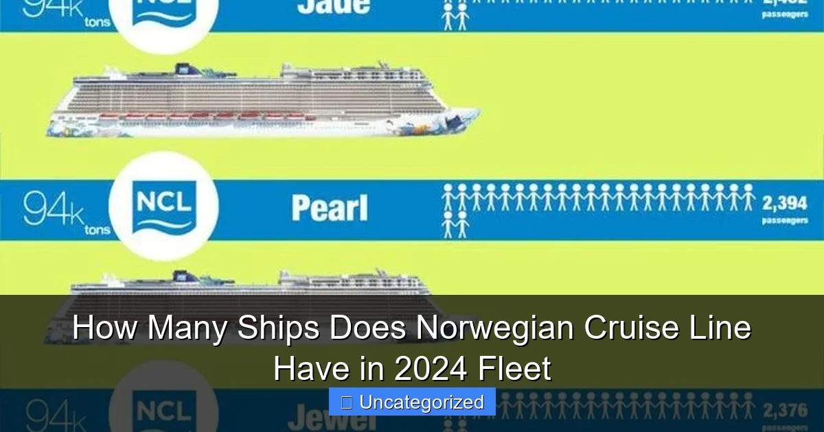 How Many Ships Does Norwegian Cruise Line Have in 2024 Fleet