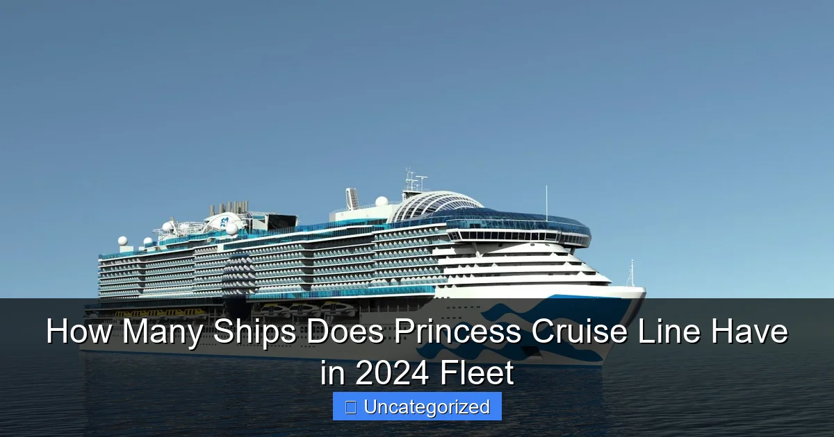 How Many Ships Does Princess Cruise Line Have in 2024 Fleet