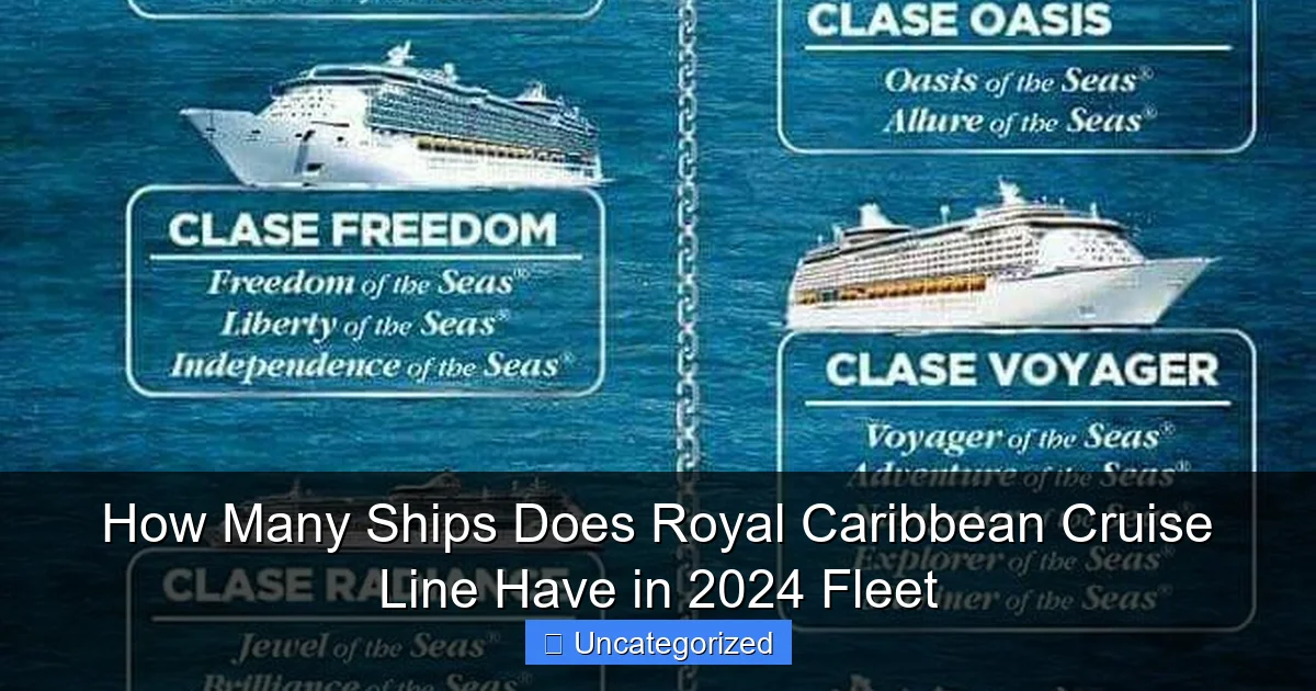 How Many Ships Does Royal Caribbean Cruise Line Have in 2024 Fleet